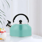 Cabilock Whistling Tea Kettle Stainless Steel Boiling Kettle for Stovetop Teapot with Non Dripping Spout Comfortable Handle 7.48 X 7.28 X 7.28 Home and Office - Image 7