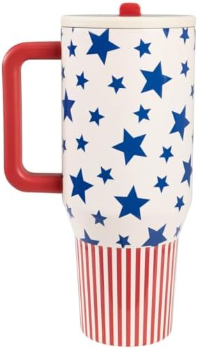 HydroJug Traveler 40oz, Insulated Tumbler with Handle & Straw, Americana - Image 4