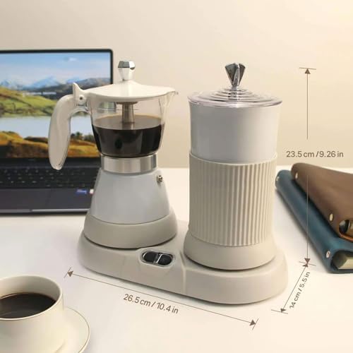Smart Household Coffee Maker, With Milk Frother&Steamer, Electric Moka Pot&Milk Foaming Machine Dual Use, for Home & Office - Image 5