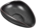 Tea Vessel Ceramic Coffee Bean Dosing Cup Coffee Bean Weight Tray Container Coffee Bean Measuring Cup Spoon Flower Loose Tea Scoop Coffee Bar Organizer Chinese Tea Ceremony Accessories (Matt Black) by QianShi