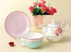 Jusalpha Porcelain Teapot for One, Rose - Image 3