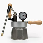 Steamer Milk Frother, Steam Boiling Water Frothing Machine, with Relief Valve and Pressure Gauge - Max 4 Bar, Open Flame and Induction Hob Compatible by Unknown
