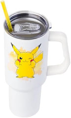 Silver Buffalo Pokémon Pikachu, Stainless Steel Tumbler, 40oz - Image 4