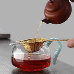 Pure Copper Tea Infuser, Fine Mesh Loose Leaf Strainer for Home - Image 7