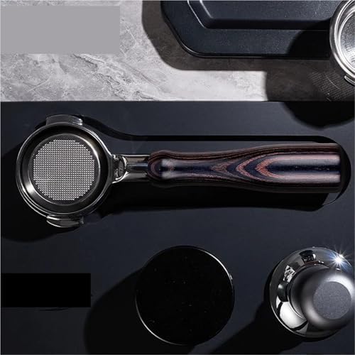 Brown Wood Handle Bottomless Portafilter - Image 4