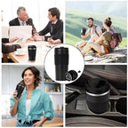 Portable Coffee Maker French Press Insulated Mug With Double Walled Insulated Vacuum Coffee Tea Mug For Travel Outdoor(Army Green) - Image 7