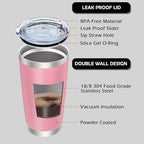 20oz Tumbler with Lid Stainless Steel Tumblers Insulated Mug Pink 12P - Image 3