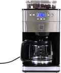 Kenmore Elite Grind and Brew Coffee Maker w/ Burr Grinder, 12 Cup Programmable Automatic Timer Brew Coffee Machine, Air-Tight Bean Hopper, Grind Size and Brew Strength Selectors, Stainless Steel by Koolatron