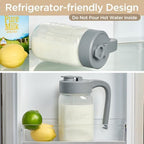 Mason Jar Pitcher, 2 pcs 32 oz (1 quart), Glass Pitcher with Lid - Image 5