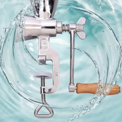 Generic Manual Coffee Grinder Hand Crank Mill With Wooden Handle Adjustable Burr Smooth Grinding Table Clamp 304 Stainless Steel Easy Care For home espresso pour over stations travel - Image 6