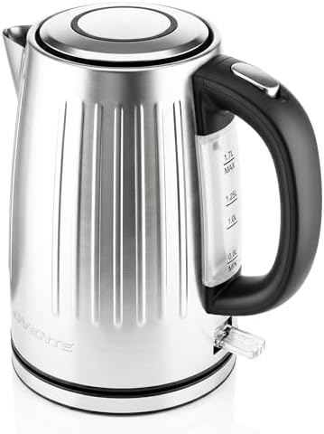 OVENTE 1.7L Stainless Steel Electric Kettle, 1750W Power, Silver KS711S by OVENTE