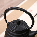 Cast Iron Tea Pot Set Japanese teapot tetsubin Kettle Drink Kungfu Tools Stainless Steel Sieve Ellipse Tea Kettle 500ml-As Shown (Stainless Steel) - Image 4