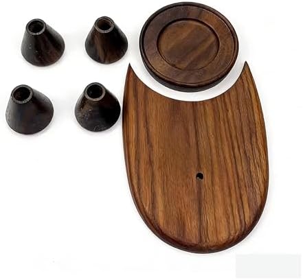 Compatible For Niche ，Bean Grinder Zero， Italian Coffee Grinder Black Walnut Modified Accessories Powder Receiver Fittings(1 set) by Unknown