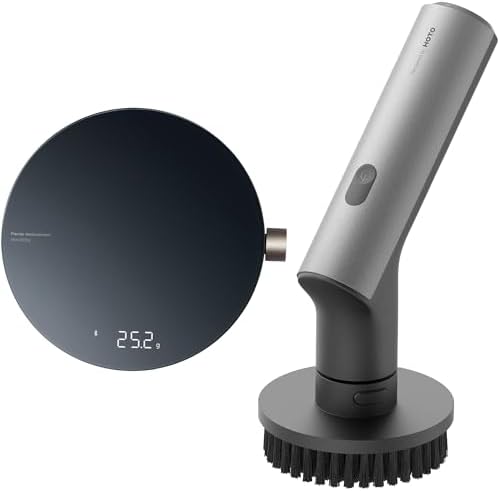 HOTO Smart Food Scale Bundle with Electric Spin Scrubber by HOTOTools