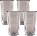 Tervis Clear & Colorful Tabletop Made in USA Double Walled Insulated Tumbler Travel Cup Keeps Drinks Cold & Hot, 16oz - 4pk, River Rock by TervisTumblerCompany