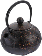 Vintage Tetsubin Cast Iron Teapot 0.4l Small Japanese Iron Tea Pot with Infuser and Handle for Home and Tearoom Use by MOTHNUR