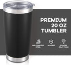 20 oz Tumbler with Lid Stainless Steel Insulated Tumblers Bulk Cups Mug - Image 2