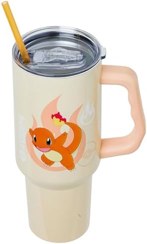 Silver Buffalo Pokémon Charmander, Stainless Steel Tumbler, 40oz - Image 4