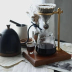 Coffee Dripper Stand with Wooden Base Minimalist Pour over Coffee Station with Adjustable Bracket Dripper Holder for Baristas, Cafes, Style - Image 2