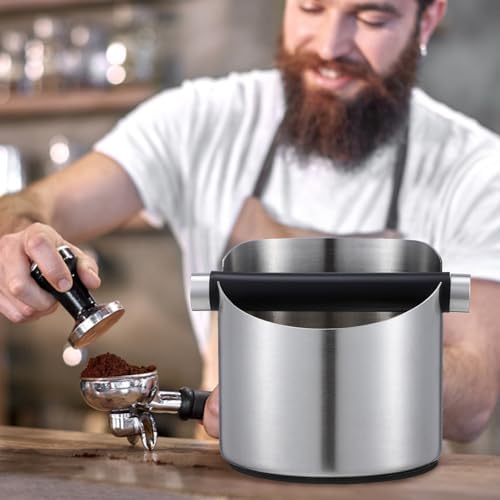 Espresso with Removable Bar Knock Box Coffee Stainless Steel - Image 7