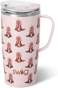 Swig Life 22oz Insulated Travel Mug with Handle & Lid, Cowgirl Coquette by SwigLife