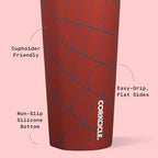 Corkcicle Insulated Tumbler with Lid, 24 oz, Marvel Spider-Man - Image 4