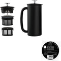 ESPRO - P7 French Press - Double Walled Stainless Steel Insulated Coffee and Tea Maker with Micro-Filter - Keep Drinks Hotter for Longer (Matte Black, 32 Oz) Coffee Paper Filters (100 Count) by ESPRO
