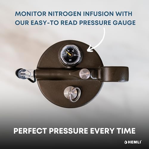 Nitro Cold Brew Coffee Maker 12 oz Ceramic-Lined, Tritan Cup, Pressure Gauge, Stores 3 Nitrogen Gas Bulbs Custom Designed for Cold Brew and Nitro Drinks - Image 4