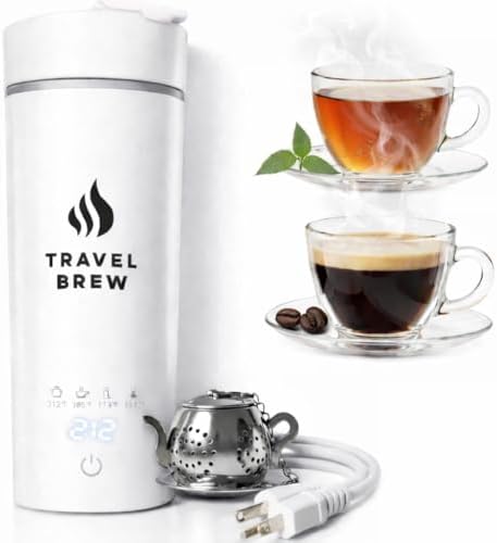 Travel Tea Kettle With Tea Infuser - 500ml with Auto Shut Off Protection by Unknown
