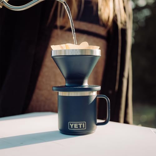 YETI Rambler 10 oz Ceramic Lined Stackable Mug, Vacuum Insulated, Stainless Steel with MagSlider Lid, Cape Taupe - Image 6