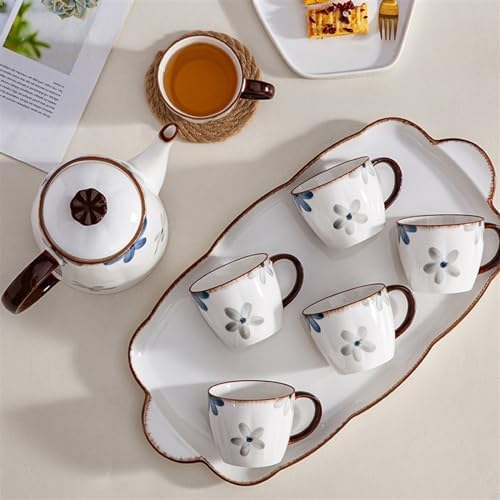 Water Pitcher Ceramic Cold Kettle Water Set Creative Tea Set Coffee Set Souvenir 8-piece Set Gift Tea Party Essentials Water Jug - Image 6