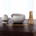 Stone-Texture Gray Matcha Whisk Set with Pouring Spout – Japanese Matcha Kit with Handcrafted Ceramic Bowl, Bamboo Whisk, Scoop, and Holder for Authentic Tea Ceremony by Unknown