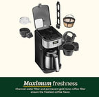 Cuisinart Automatic Grind & Brew 10-Cup Coffee Maker with Blade Grinder, Programmable Coffee Machine Glass Carafe with 1-4 Cup Setting, Brew Pause, Grind-Off Option, DGB-450NAS, Black/Stainless Steel - Image 6