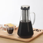 Yosoo Health Gear Cold Brew Iced Coffee Maker Airtight Coffee Pitcher with Scale, 1.6L Iced Tea Maker with Spout, Stainless Steel Filter Temperature Proof Ergonomic Handle Iced Coffee Maker - Image 6