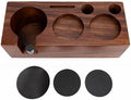 Walnut Coffee Tamping Station, 51mm 53mm Portafilter Organizer by AUNMAS