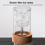 Ice Cold Brew Dripper Coffee Maker, Cold Drip Coffee Cold Brew Drip Tower, 500ml,Ice Coffee Makers Cold Brew Machine Stainless Steel, Removable, Adjustable Drip Rate, For Coffee Shop - Image 2