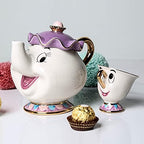 Cartoon New Beauty And The Beast Teapot Mug Mrs Potts Chip Tea Pot Cup - Image 5