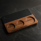 58mm Espresso Tamping Mat Walnut and Leather - Image 5
