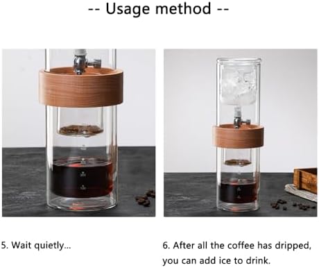 Cold Brew Coffee Maker Glass Drip Tower Adjustable Flow Control - Image 5
