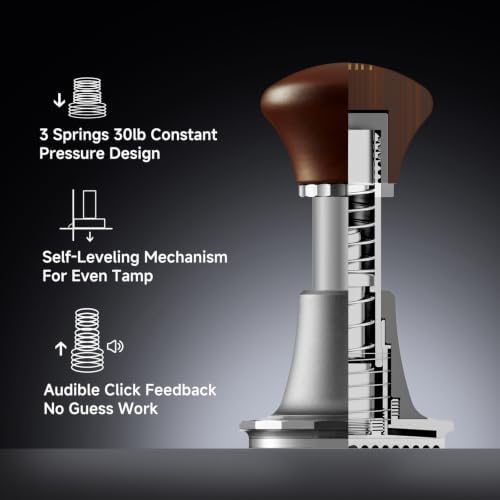 zeroHero 58mm Espresso Tamper,30lb Constant Calibrated Tamper for Even Brew - Image 3