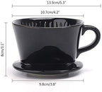 Coffee Filter, Segarty #2 Coffee Filter Cup and 400 Count #2 Coffee Disposable Cone Filters Paper, Flat Bottom Brewing Coffee Dripper and Natural Brown Paper for Home & Office Used, Easy to Clean - Image 2