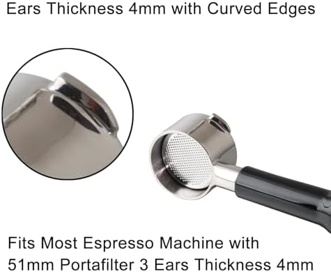 51mm Bottomless Portafilter 3 Ears for CASABREWS CM5418, 3700Essential - Image 3