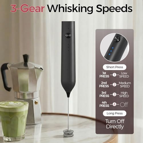 YARRAMATE Espresso Shot Cups (3.4oz/100ml) & Milk Frother (Black) - Image 6