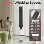 YARRAMATE Espresso Shot Cups (3.4oz/100ml) & Milk Frother (Black) - Image 6