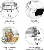 Bormiolio Rocco Clear Jar with Chalkboard, 25.3 Oz (Pack of 5) - Image 2
