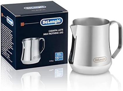 De'Longhi Stilosa Manual Espresso Machine, 13.5 x 8.07 x 11.22 inches & Stainless Steel Milk Frothing Pitcher, 12 ounce (350 ml), 12 oz & Double Walled Thermo Espresso Glasses, Set of 2 - Image 4