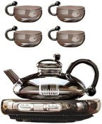Ceramic Electric Teapot Set, Heat-Resistant Glass Teapot by Unknown