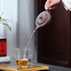 Tea Pots For Loose Tea Handmade Purple Clay Pot Kung Fu Teapot Afternoon Tea Tea Party Teapot Conference Room Tea Set Tea Infuser Pot - Image 6