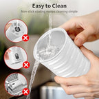 Electric Milk Steamer and Frother, Hot & Cold Foam Milk Warmer with Temperature Control, Auto Shut-Off Frothers for Coffee, Latte, Cappuccino, Macchiato - Image 5