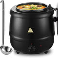 Commercial Soup Warmers Soup Kettle with Stainless Steel Hinged Lid and Detachable Insert Pot for Restaurants and Party, Home, Catering by Tijvzk